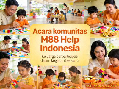 Acara komunitas M88 Help Indonesia - Keluarga berpartisipasi dalam kegiatan bersama
